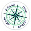 Poland Ohio 2-Inch Vinyl Decal Sticker Latitude Longitude Compass Design view 1