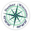 Dunbar Wisconsin 2-Inch Vinyl Decal Sticker Latitude Longitude Compass Design view 1