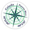 Celada Puerto Rico 2-Inch Vinyl Decal Sticker Latitude Longitude Compass Design view 1