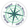 Nogal New Mexico 2-Inch Vinyl Decal Sticker Latitude Longitude Compass Design view 1