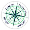 Lomas Puerto Rico 2-Inch Vinyl Decal Sticker Latitude Longitude Compass Design view 1