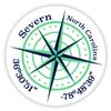 Severn North Carolina 2-Inch Vinyl Decal Sticker Latitude Longitude Compass Design view 1