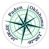 Paden Oklahoma 2-Inch Vinyl Decal Sticker Latitude Longitude Compass Design view 1