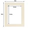 12x16 Mat for 11x14 Photo - Precut Textured Cream Picture Matboard for Frames Measuring 12 x 16 Inches - Bevel Cut to Display Art 11 x 14 Inches - Acid Free ONE MAT with Backing Board & Clear Bag view 4