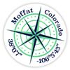 Moffat Colorado 2-Inch Vinyl Decal Sticker Latitude Longitude Compass Design view 1