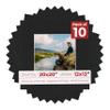 20x20 Mat for 12x12 Photo - Precut Black Suede Picture Matboard for Frames 20 x 20 Inches - Bevel Cut Matte to Display Art 12 x 12 Inches - Acid Free Pack of 10 MATS with Backing Boards & Clear Bags view 1