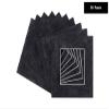20x20 Mat for 12x12 Photo - Precut Black Suede Picture Matboard for Frames 20 x 20 Inches - Bevel Cut Matte to Display Art 12 x 12 Inches - Acid Free Pack of 10 MATS with Backing Boards & Clear Bags view 2