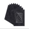 20x20 Mat for 12x12 Photo - Precut Black Suede Picture Matboard for Frames 20 x 20 Inches - Bevel Cut Matte to Display Art 12 x 12 Inches - Acid Free Pack of 10 MATS with Backing Boards & Clear Bags view 3