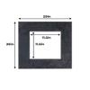20x20 Mat for 12x12 Photo - Precut Black Suede Picture Matboard for Frames 20 x 20 Inches - Bevel Cut Matte to Display Art 12 x 12 Inches - Acid Free Pack of 10 MATS with Backing Boards & Clear Bags view 4