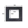 12x12 Mat for 8x8 Photo - Precut Black Suede Picture Matboard for Frames 12 x 12 Inches - Bevel Cut Matte to Display Art 8 x 8 Inches - Acid Free Pack of 25 MATS with Backing Boards & Clear Bags view 4