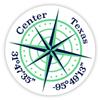Center Texas 2-Inch Vinyl Decal Sticker Latitude Longitude Compass Design view 1