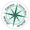Cayuco Puerto Rico 2-Inch Vinyl Decal Sticker Latitude Longitude Compass Design view 1