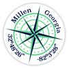 Millen Georgia 2-Inch Vinyl Decal Sticker Latitude Longitude Compass Design view 1