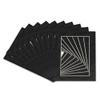 8.5x11 Mat for 5x7 Photo - Precut Dark Grey Suede Picture Matboard for Frames 8.5 x 11 Inches - Bevel Cut to Display Art 5 x 7 Inches - Acid Free Pack of 25 MATS with Backing Boards & Clear Bags view 3