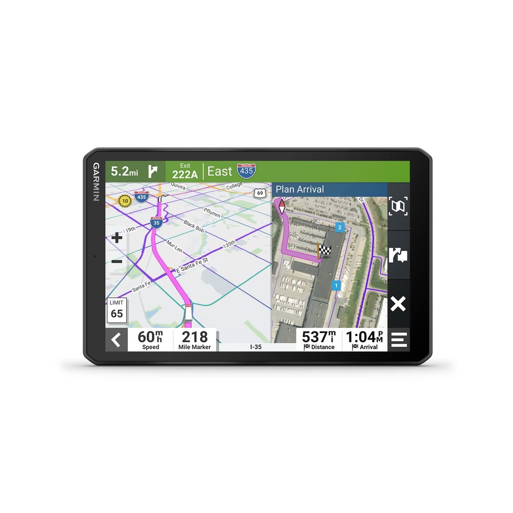 Garmin dezl OTR810, Large 8' GPS Navigator, Custom Truck Routing, High-Res Birdseye Satellite Imagery, Truck & Trailer Services Directory, Black