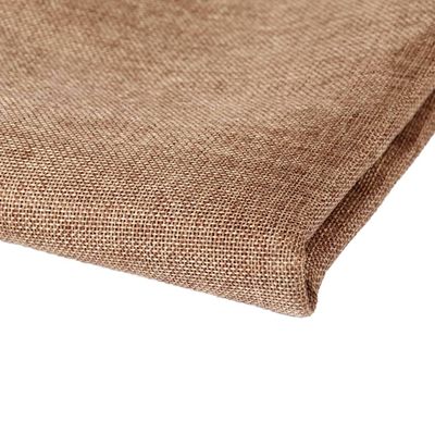 Flushbay Speaker Grill Cloth Linen Single Layer Speaker Fabric Protective Dustproof Mesh Cloth Stereo Fabric Replacement for Home Stage Speakers, Media Cabinet, KTV Box (Brown, 100 * 146cm)