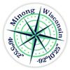 Minong Wisconsin 2-Inch Vinyl Decal Sticker Latitude Longitude Compass Design view 1