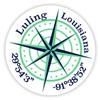 Luling Louisiana 2-Inch Vinyl Decal Sticker Latitude Longitude Compass Design view 1