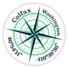 Colfax Washington 2-Inch Vinyl Decal Sticker Latitude Longitude Compass Design view 1