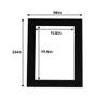 18x24 Mat for 12x18 Photo - Precut Black with Black Core Picture Matboard for Frames Measuring 18 x 24 Inches - Bevel Cut Matte to Display Art Measuring 12 x 18 Inches - Acid Free Pack of 25 MATS view 3