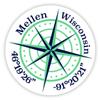 Mellen Wisconsin 2-Inch Vinyl Decal Sticker Latitude Longitude Compass Design view 1