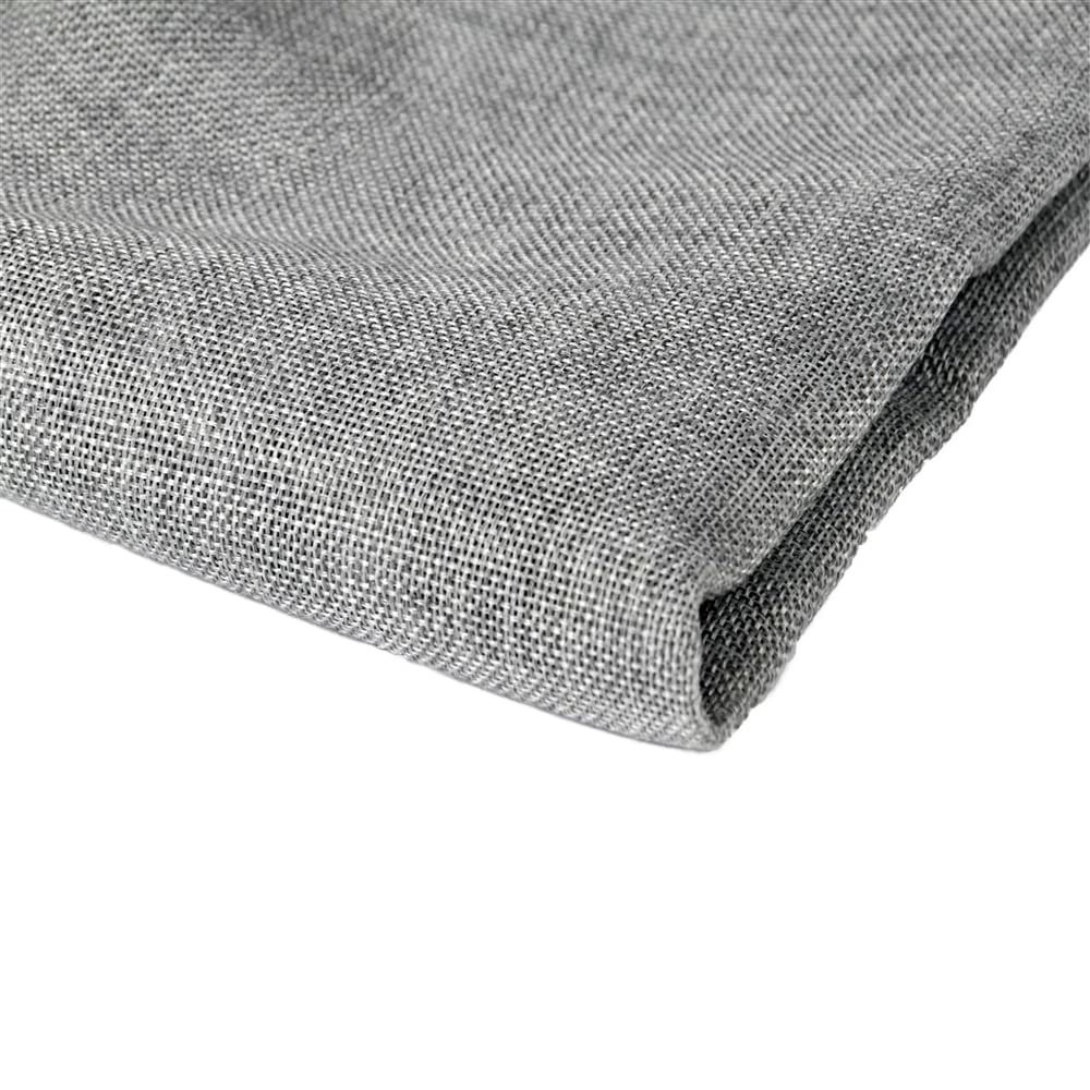 Flushbay Speaker Grill Cloth Linen Single Layer Speaker Fabric Protective Dustproof Mesh Cloth Stereo Fabric Replacement for Home Stage Speakers, Media Cabinet, KTV Box (Grey, 100 * 146cm)