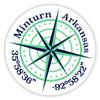 Minturn Arkansas 2-Inch Vinyl Decal Sticker Latitude Longitude Compass Design view 1