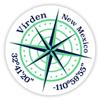 Virden New Mexico 2-Inch Vinyl Decal Sticker Latitude Longitude Compass Design view 1