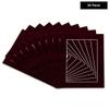 13x19 Mat for 11x14 Photo - Precut Dark Red Suede Picture Matboard for Frames Measuring 13 x 19 Inches - Bevel Cut Matte to Display Art Measuring 11 x 14 Inches - Acid Free Pack of 25 MATS view 2