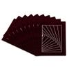 13x19 Mat for 11x14 Photo - Precut Dark Red Suede Picture Matboard for Frames Measuring 13 x 19 Inches - Bevel Cut Matte to Display Art Measuring 11 x 14 Inches - Acid Free Pack of 25 MATS view 3