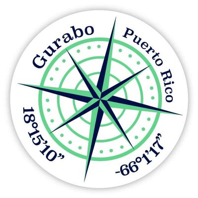 Gurabo Puerto Rico 2-Inch Vinyl Decal Sticker Latitude Longitude Compass Design