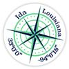 Ida Louisiana 2-Inch Vinyl Decal Sticker Latitude Longitude Compass Design view 1