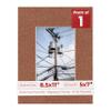 8.5x11 Mat for 5x7 Photo - Precut Football Texture Picture Matboard for Frames Measuring 8.5 x 11 Inches - Bevel Cut to Display Art 5 x 7 Inches - Acid Free ONE MAT with Backing Board & Clear Bag view 1