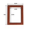 8.5x11 Mat for 5x7 Photo - Precut Football Texture Picture Matboard for Frames Measuring 8.5 x 11 Inches - Bevel Cut to Display Art 5 x 7 Inches - Acid Free ONE MAT with Backing Board & Clear Bag view 4