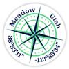 Meadow Utah 2-Inch Vinyl Decal Sticker Latitude Longitude Compass Design view 1