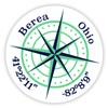 Berea Ohio 2-Inch Vinyl Decal Sticker Latitude Longitude Compass Design view 1