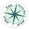 Fuig Puerto Rico 2-Inch Vinyl Decal Sticker Latitude Longitude Compass Design view 1