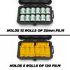 CASEMATIX Hard Shell 35mm Film Case - 7" Waterproof & Lightproof Holder for up to 12 x 35mm or 8 x 120 Film Rolls, Travel Container view 3