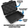 CASEMATIX Hard Shell 35mm Film Case - 7" Waterproof & Lightproof Holder for up to 12 x 35mm or 8 x 120 Film Rolls, Travel Container view 4