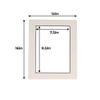 12x16 Mat for 8x10 Photo - Precut White with Black Core Picture Matboard for Frames Measuring 12 x 16 Inches - Bevel Cut Matte to Display Art Measuring 8 x 10 Inches - Acid Free Pack of 25 MATS view 3