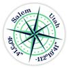 Salem Utah 2-Inch Vinyl Decal Sticker Latitude Longitude Compass Design view 1