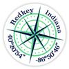 Redkey Indiana 2-Inch Vinyl Decal Sticker Latitude Longitude Compass Design view 1