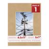 8.5x11 Mat for 5x7 Photo - Precut Beige Suede Picture Matboard for Frames Measuring 8.5 x 11 Inches - Bevel Cut Matte to Display Art 5 x 7 Inches - Acid Free ONE MAT with Backing Board & Clear Bag view 1