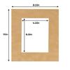8.5x11 Mat for 5x7 Photo - Precut Beige Suede Picture Matboard for Frames Measuring 8.5 x 11 Inches - Bevel Cut Matte to Display Art 5 x 7 Inches - Acid Free ONE MAT with Backing Board & Clear Bag view 4