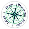 Minnesota 2-Inch Vinyl Decal Sticker Latitude Longitude Compass Design view 1