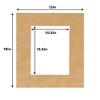 13x19 Mat for 11x14 Photo - Precut Beige Suede Picture Matboard for Frames Measuring 13 x 19 Inches - Bevel Cut Matte to Display Art Measuring 11 x 14 Inches - Acid Free Pack of TEN MATS view 4