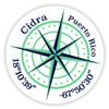 Cidra Puerto Rico 2-Inch Vinyl Decal Sticker Latitude Longitude Compass Design view 1