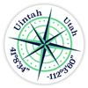 Uintah Utah 2-Inch Vinyl Decal Sticker Latitude Longitude Compass Design view 1