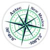 Aztec New Mexico 2-Inch Vinyl Decal Sticker Latitude Longitude Compass Design view 1