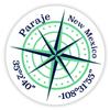 Paraje New Mexico 2-Inch Vinyl Decal Sticker Latitude Longitude Compass Design view 1